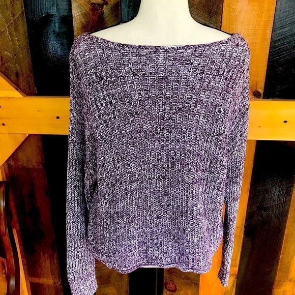 PINK Victoria’s Secret cotton crop marled sweater - Picture 3 of 5